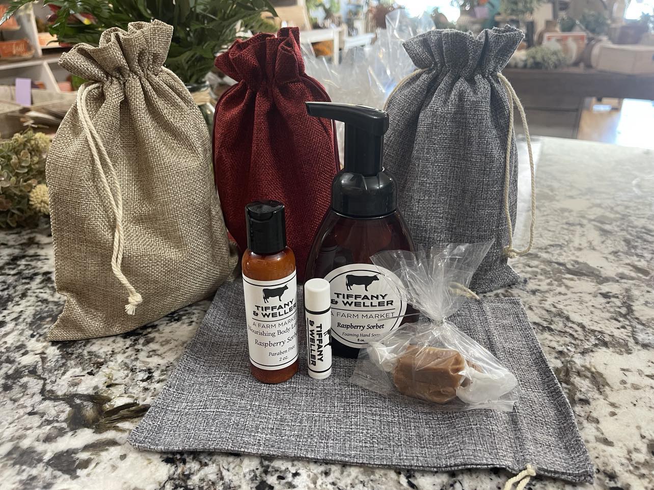 Gift Set - Soap, Lotion, Lip Balm, Caramel