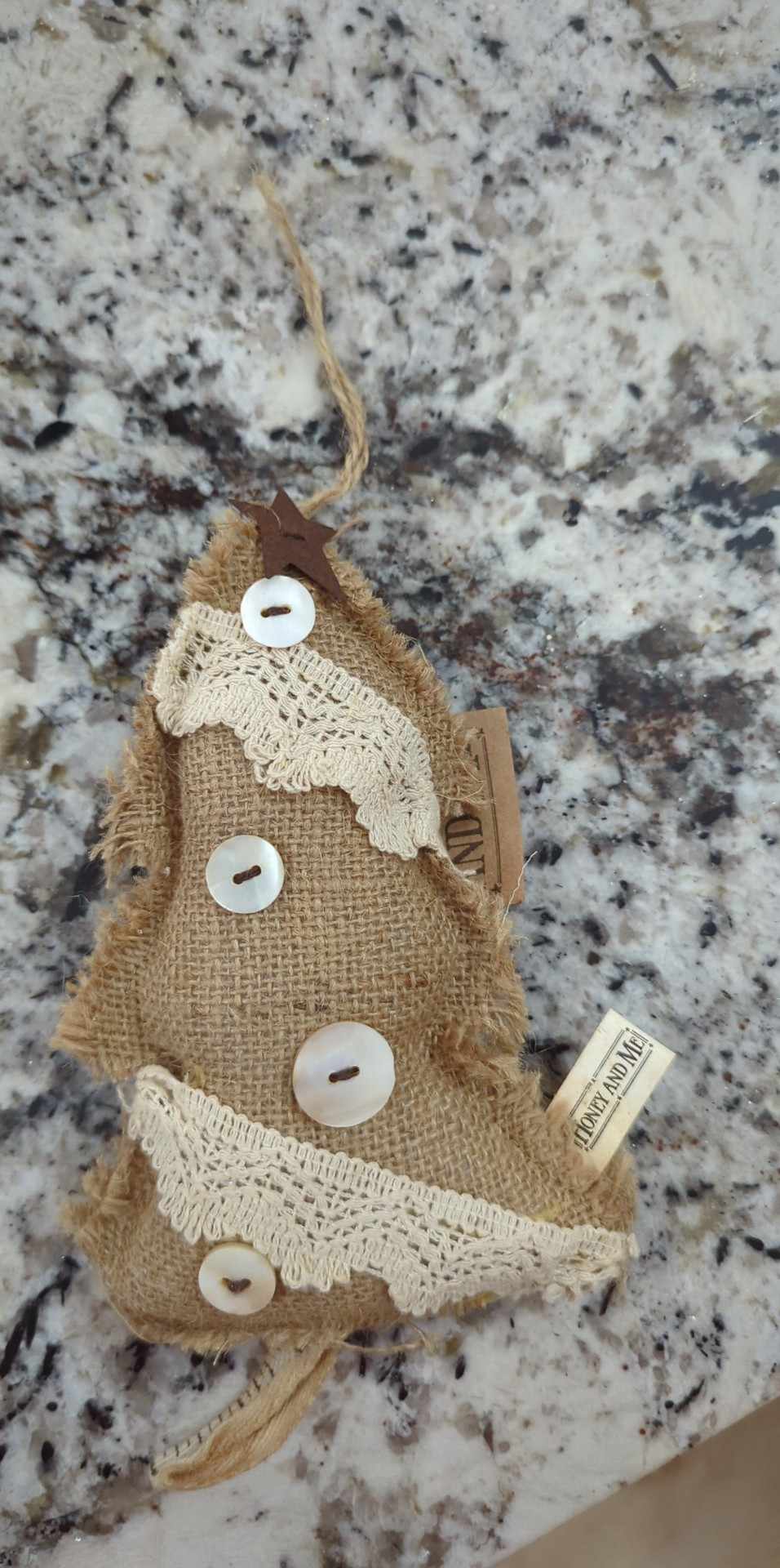 H&M Burlap Tree Ornament