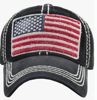 American Flag Vintage Baseball Cap