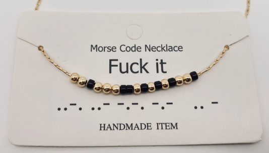 Morse Code Necklace