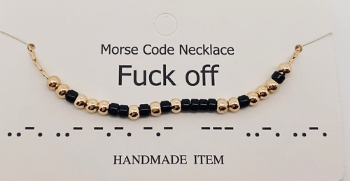 Morse Code Necklace