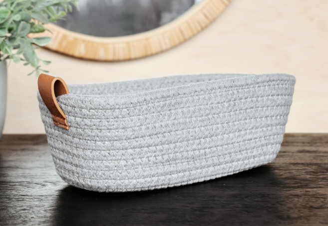 PD PDQP004G 10"X5" Small Gray Basket