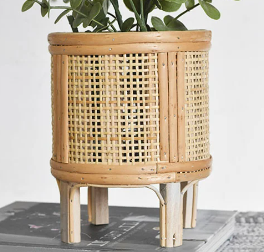 PD HXLX20013B 7.5" Wood Planter