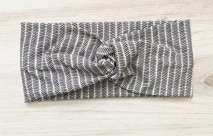 Headband Adult/Teen Black Dash