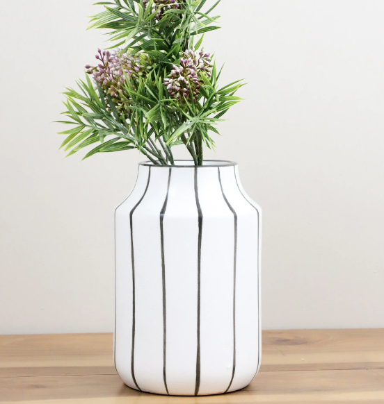 PD PD33284 9" Wide Stripe Vase
