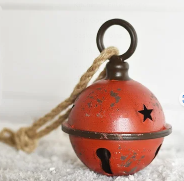 PD 4" OLD RED TIN BELL
