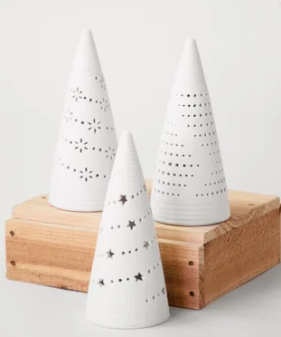 PD ASST. CERAMIC LED TREES