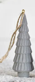 PD GREY TREE ORNAMENTS HXRS21-005