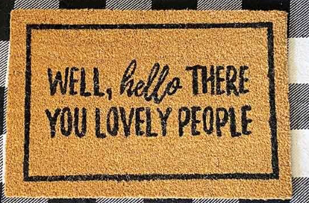 PDDM-023 Hello Lovely People Door Mat