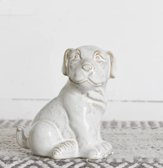 PD HXDC-050 WHITE CERAMIC DOG
