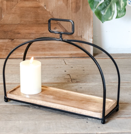 PD PDSI-020 15" BLK WOOD/METAL DISPLAYER