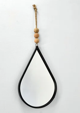 PD HX351287 21.25" HANGING MIRROR WITH BEADS