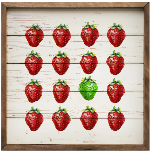 KH Green And Red Berries Whitewash