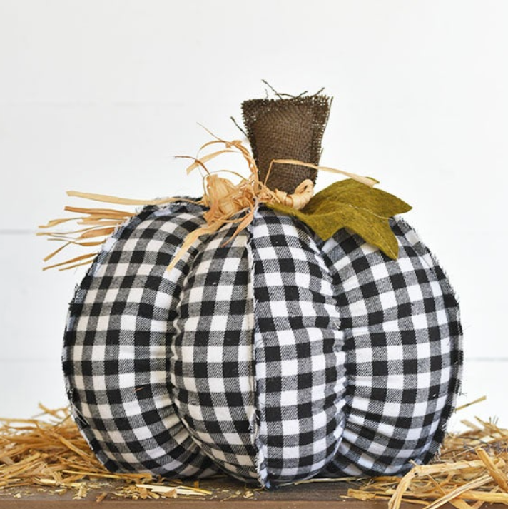 PD PD2117000 12″ BUFFALO PLAID PUMPKIN