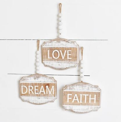 PD HX14316 Love Dream Faith Bead Sign