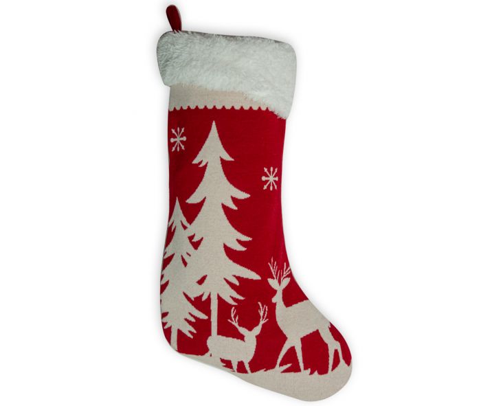 S7985 Myra Reindeer Tree Stocking