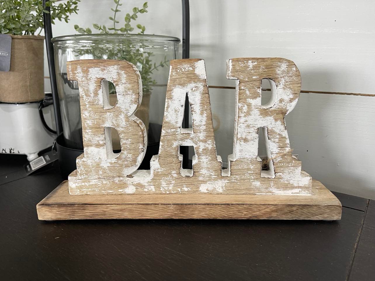 Wood Bar Sign