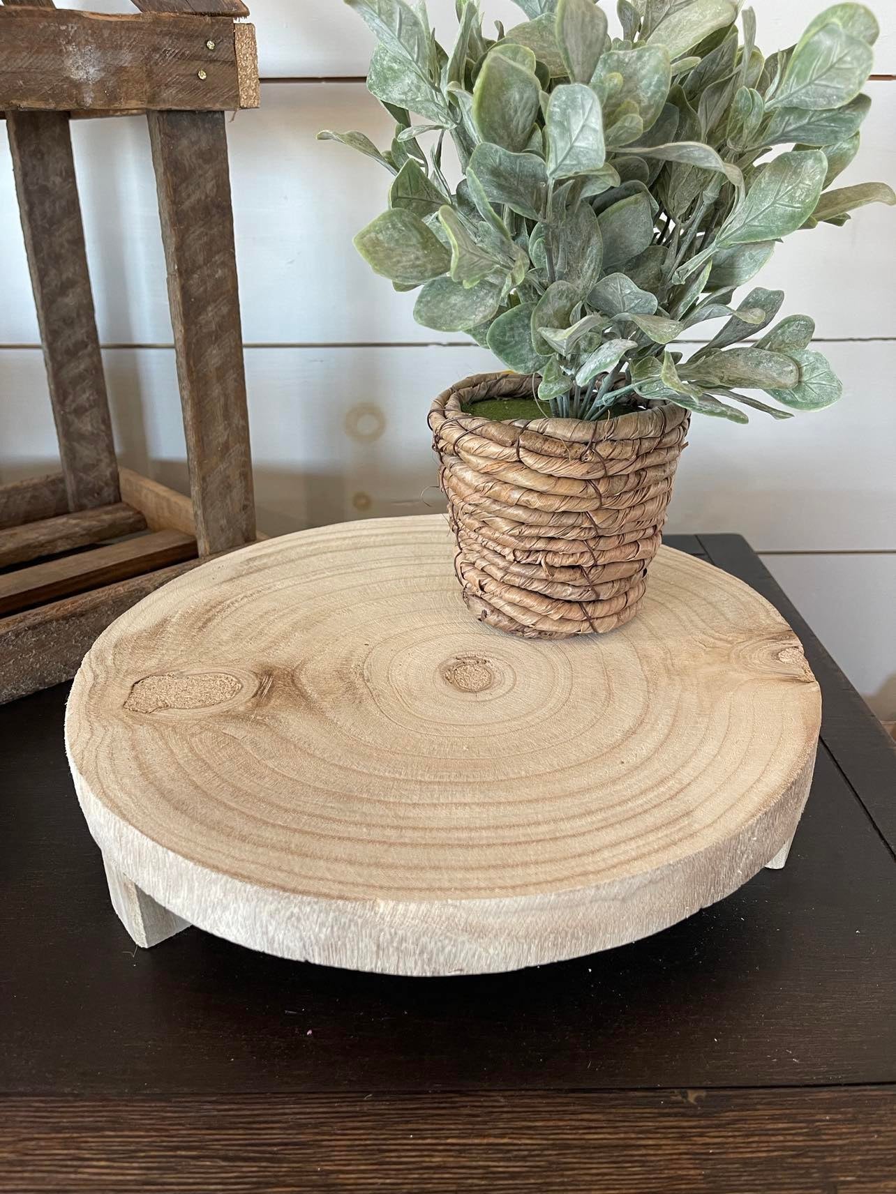 SB G2628 Medium Natural Wood Riser 12"