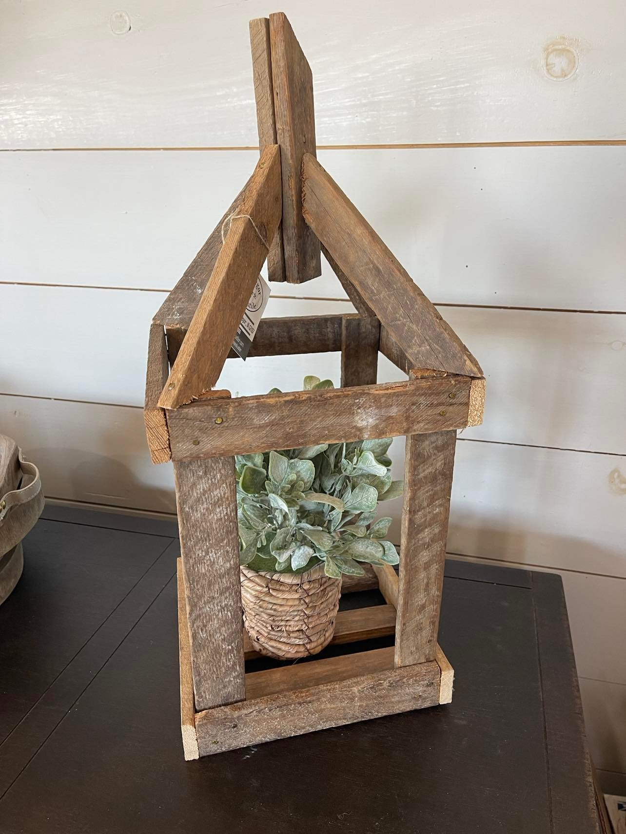Rustic Wood Lantern 22"