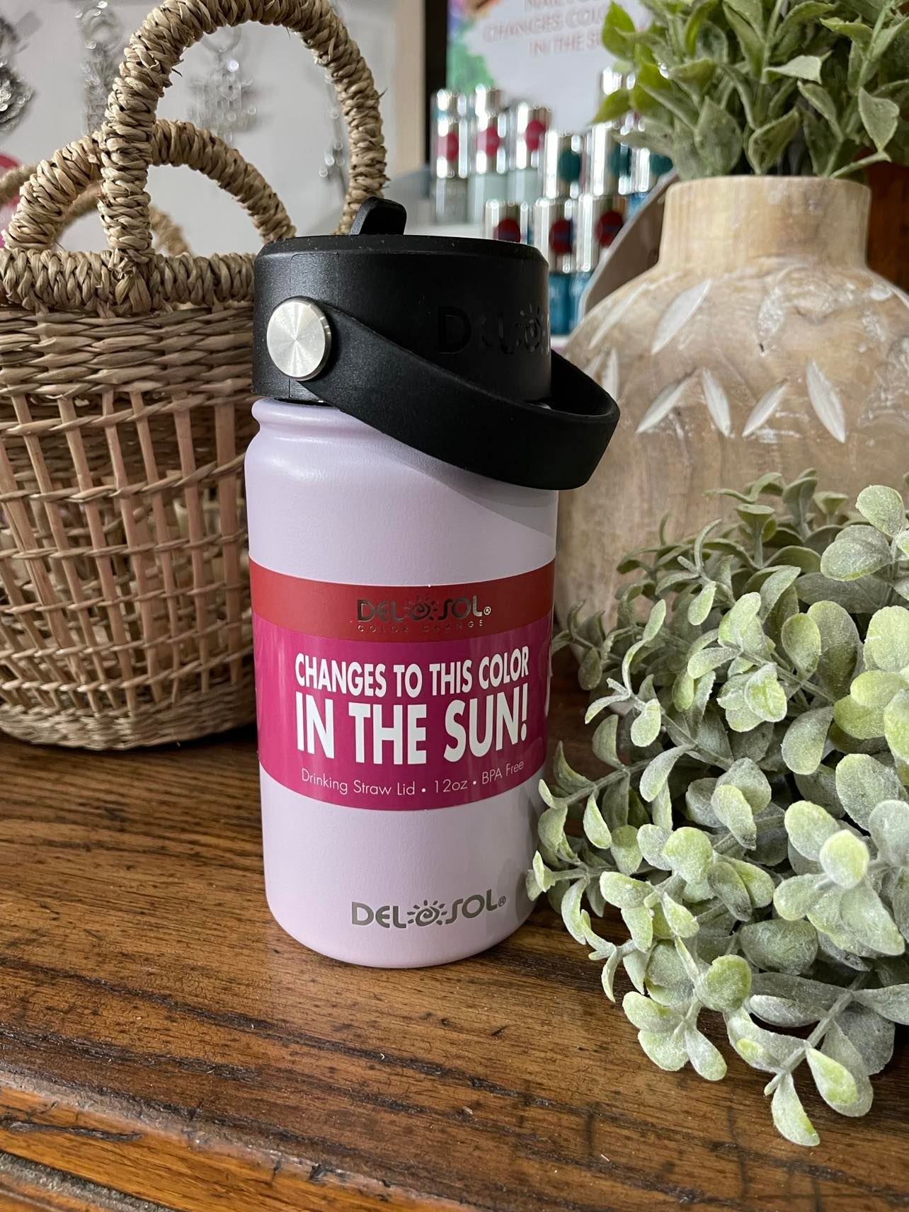 Del Sol 12oz Purple To Pink Water Bottle