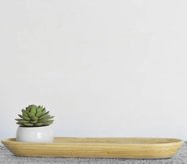 PD PDMK107 Pressed Bamboo Tray 15.75"