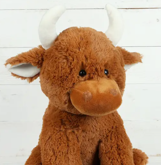 JON MRT80254 Large Highland Cow 12"