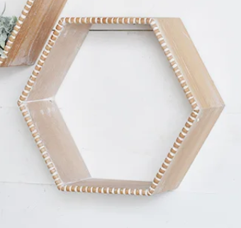PD HX351286 Hexagon Wall Shelf Small 12"