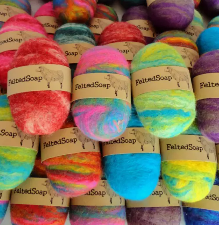 Felted Soap Multicolored