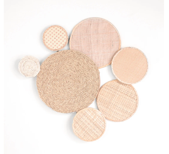 PD HX95003 Rattan And Hemp Rope Decor