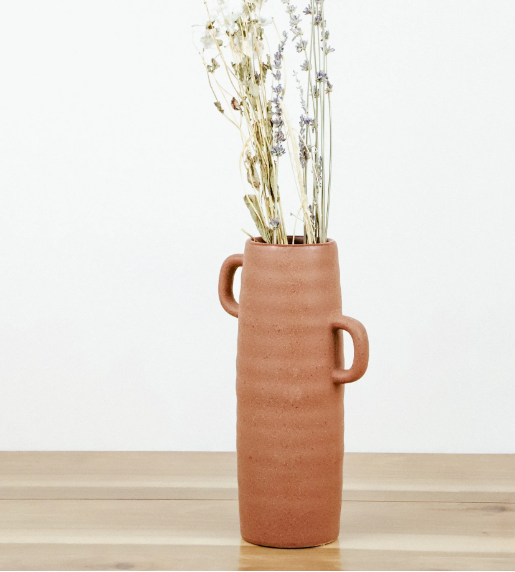 PD PDVE40 10" Terra Cotta Vase With 2 Handles
