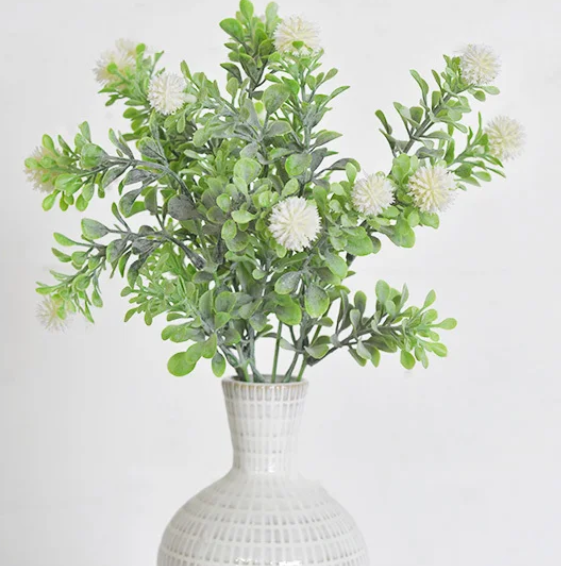 PD PDAF04 15" White Flower Bunch