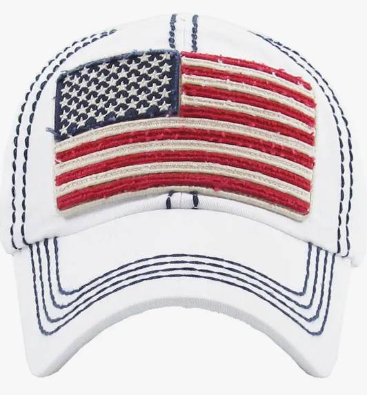 American Flag Vintage Baseball Cap