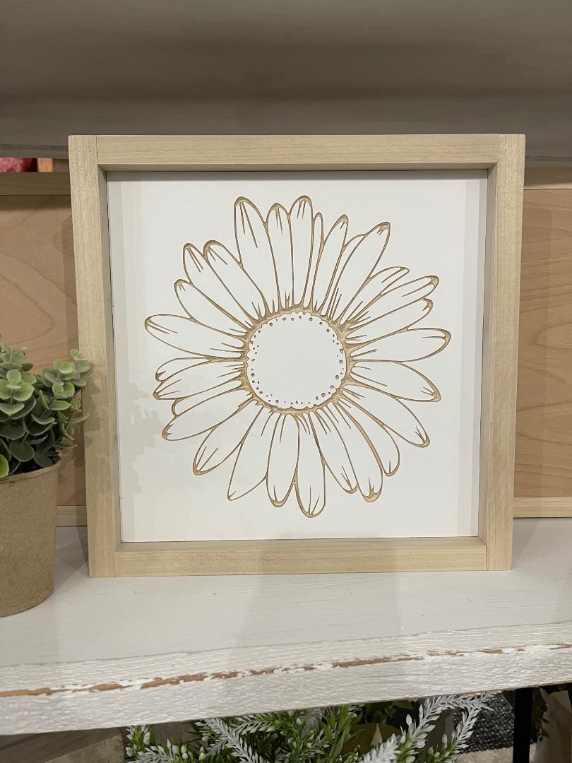 Sunflower 11X11 Wood Sign