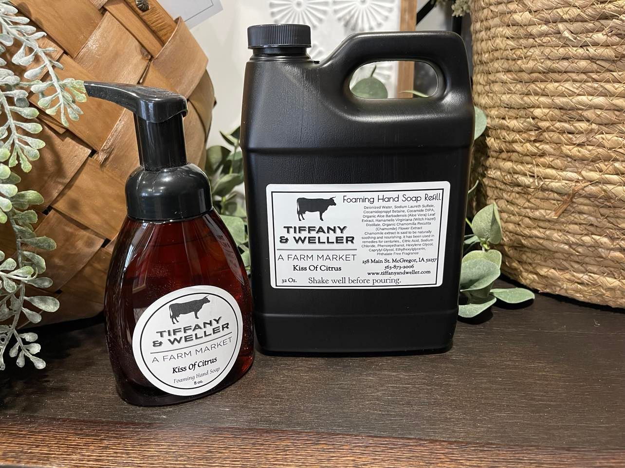 Combo 32oz Refill & 8oz Soap Kiss Of Citrus