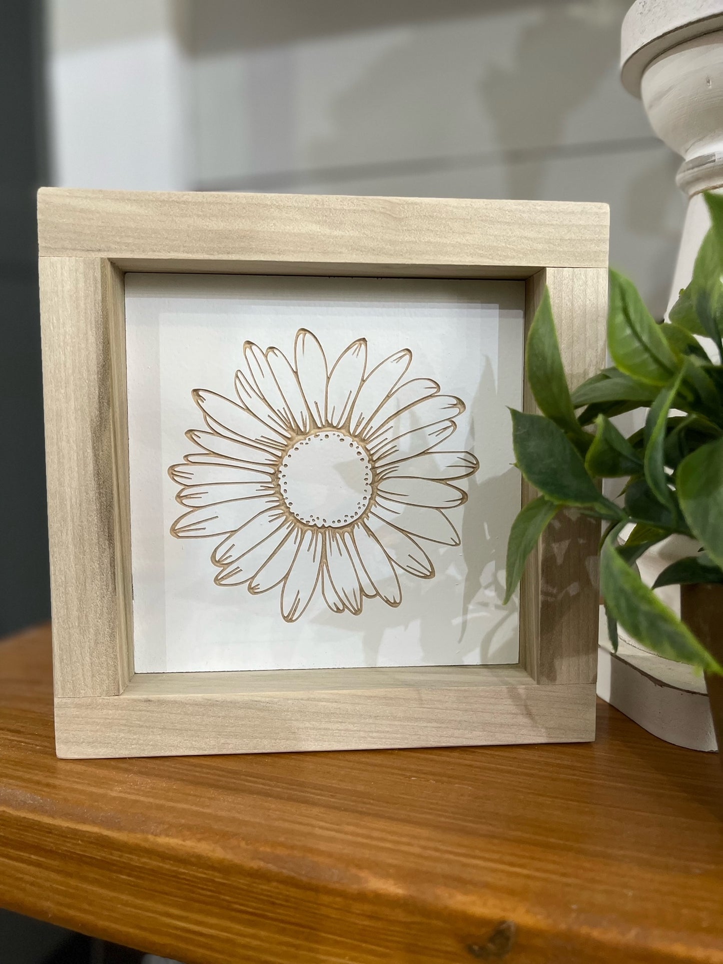 Sunflower 5X5 Wood Sign