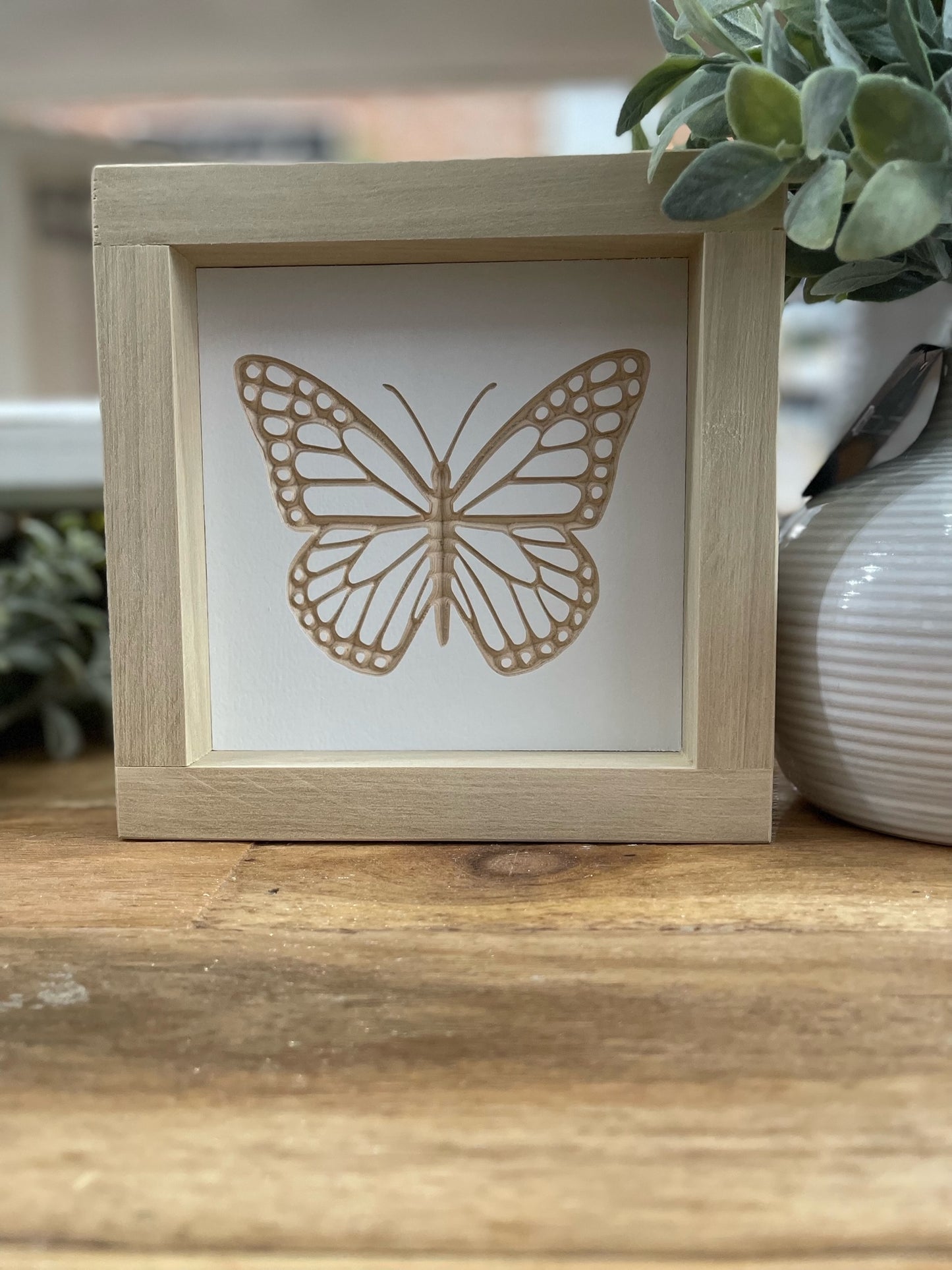 Butterfly 5X5 Wood Sign