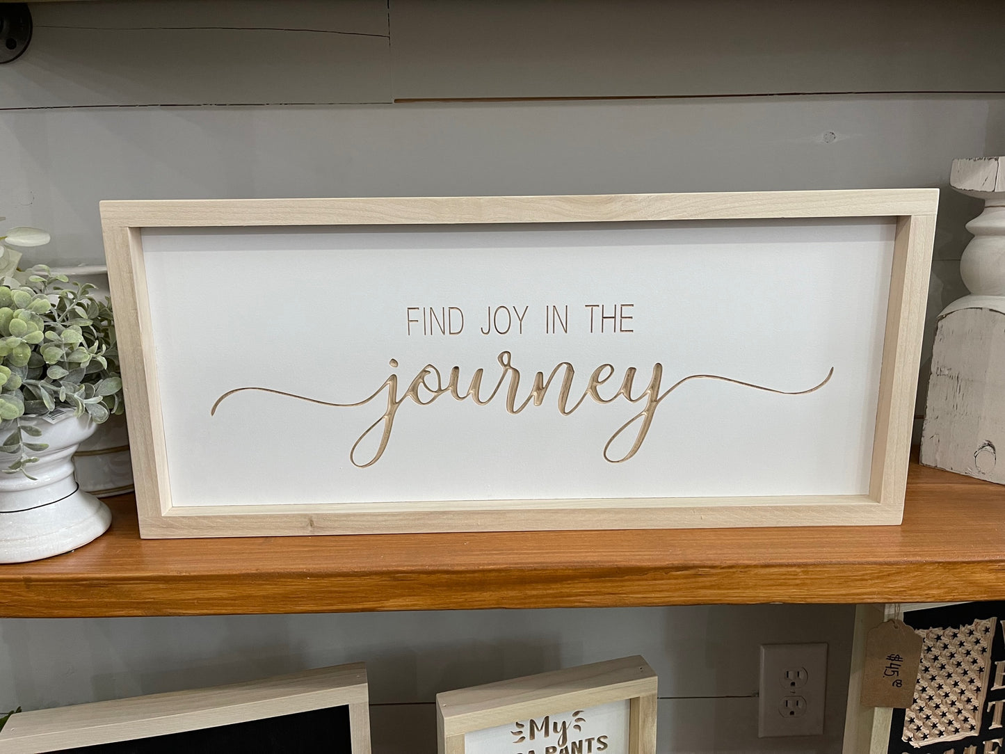 Find Joy In The Journey 9X23 Wood Sign