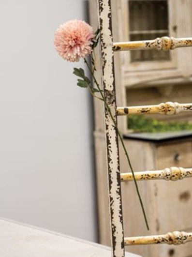 CWI 17908 22" Pink Pom Pom Flower Pick Greenery