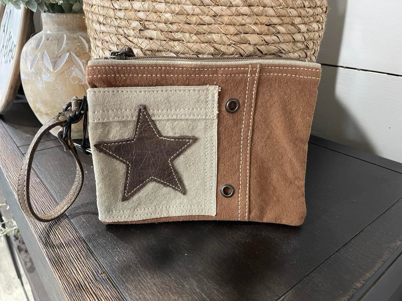 Myra S4760 Small Tote With Star 8" X 6.5"