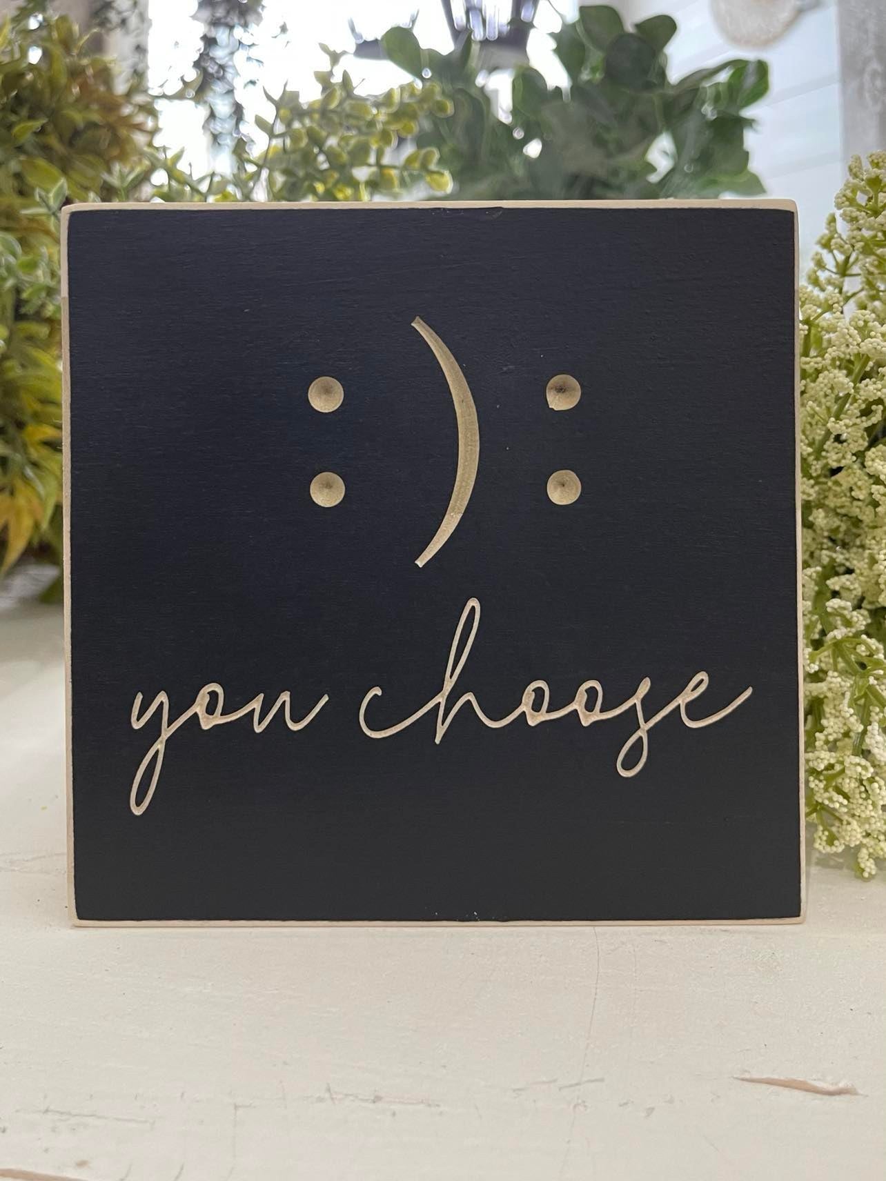 You Choose 5X5 Unframed Wood Sign
