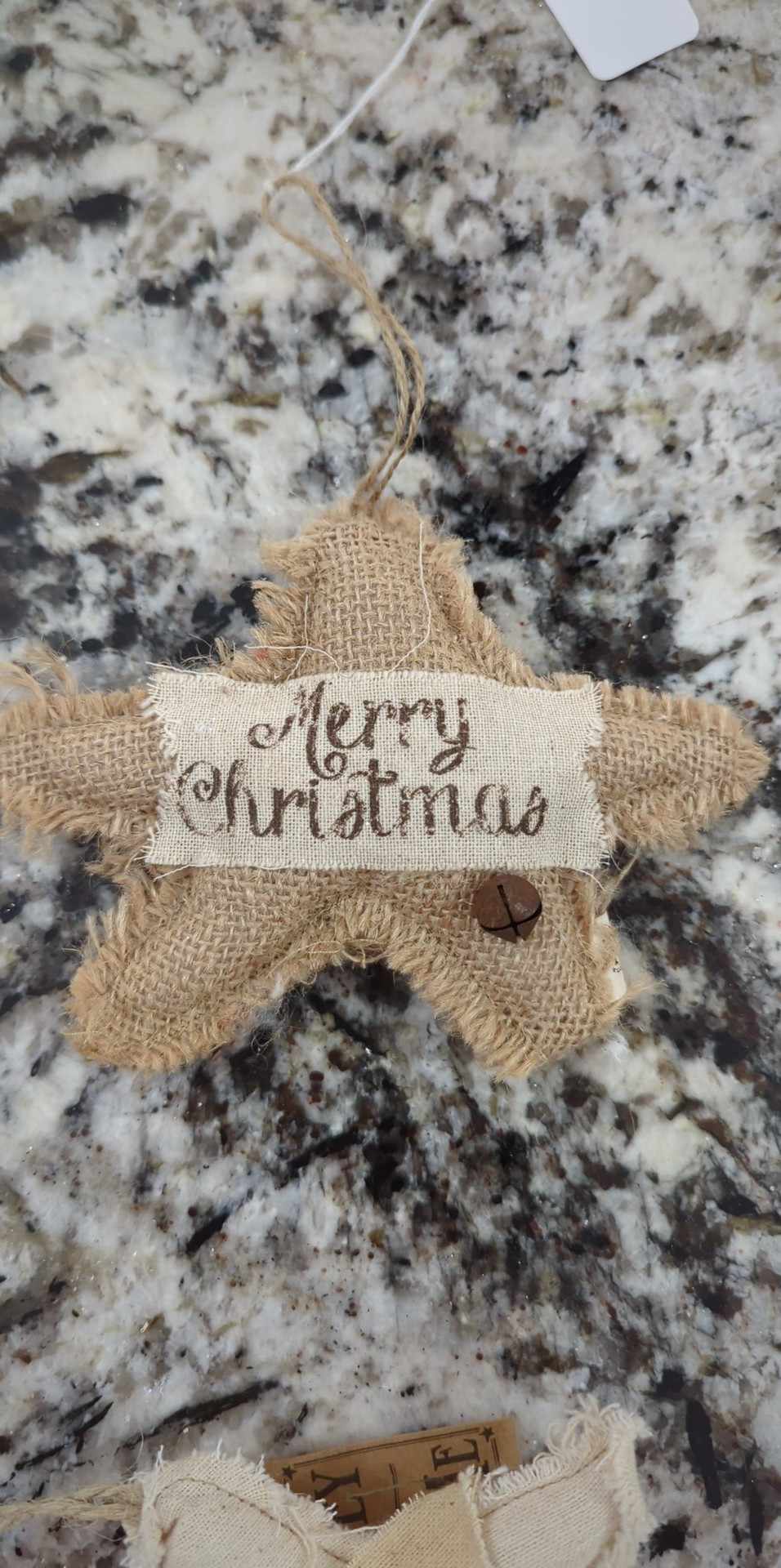 H&M Burlap Star Ornament