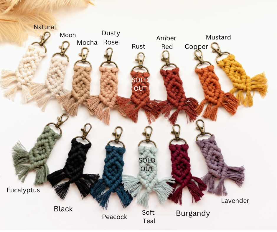 Macrame Keychains | Boho Keychain