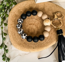 Load image into Gallery viewer, Silicone Beaded Wristlet Keychain
