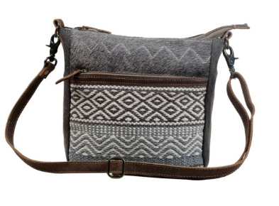 Myra S3069 Chevron Patterned Cross-Body Bag