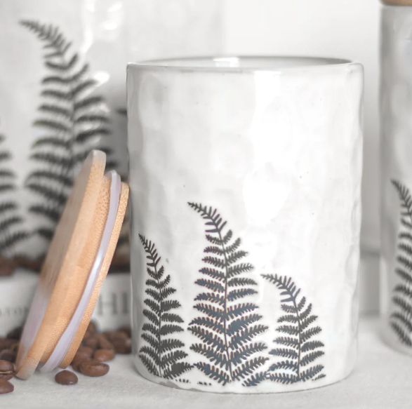 PD PDHF006 Small FERN PATTERN CANISTER