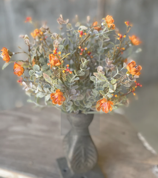 L&V FG5554 11" Chalice Blooms Bush Pumpkin