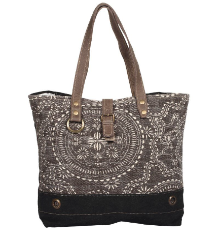 S1388 Myra Ancient Blue Tote Bag