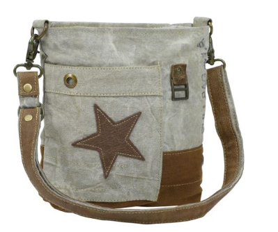 S0898 Myra Leather Star Cross Body Bag