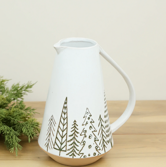 PD PDJW23001 9.65" Holiday Ceramic Pitcher