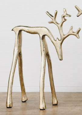 PD PDDIV23008 Gold Look Down Reindeer Small